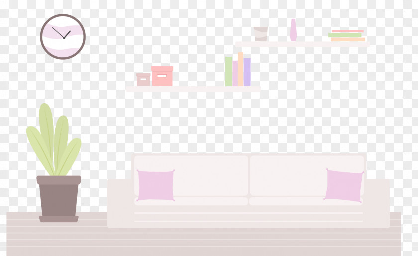 Sofa Table Vector Living Room Couch PNG