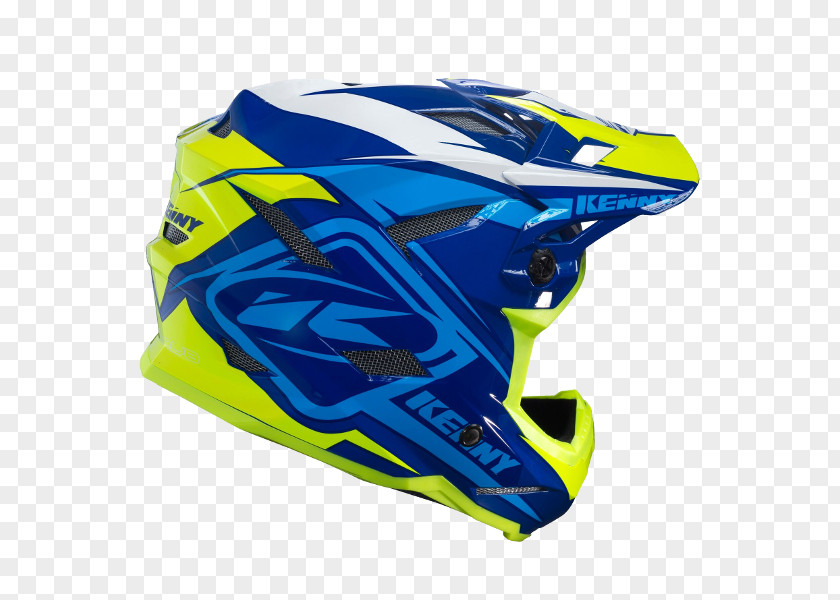 Bicycle Helmets Motorcycle Lacrosse Helmet Helm Kenny Scrub Blau/Neongelb PNG