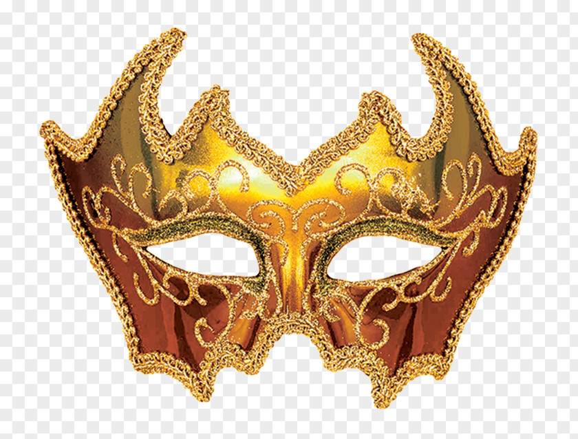 Gold Mask French Quarter Mardi Gras Costumes Masquerade Ball PNG