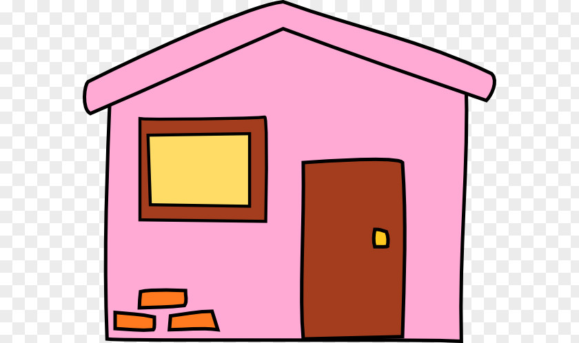 Pink 3 Clip Art House Desktop Wallpaper Image PNG