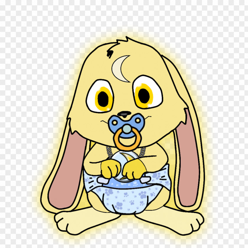 The Rabbit Is Lying On Moon Oswald Lucky Cream Art Leporids PNG