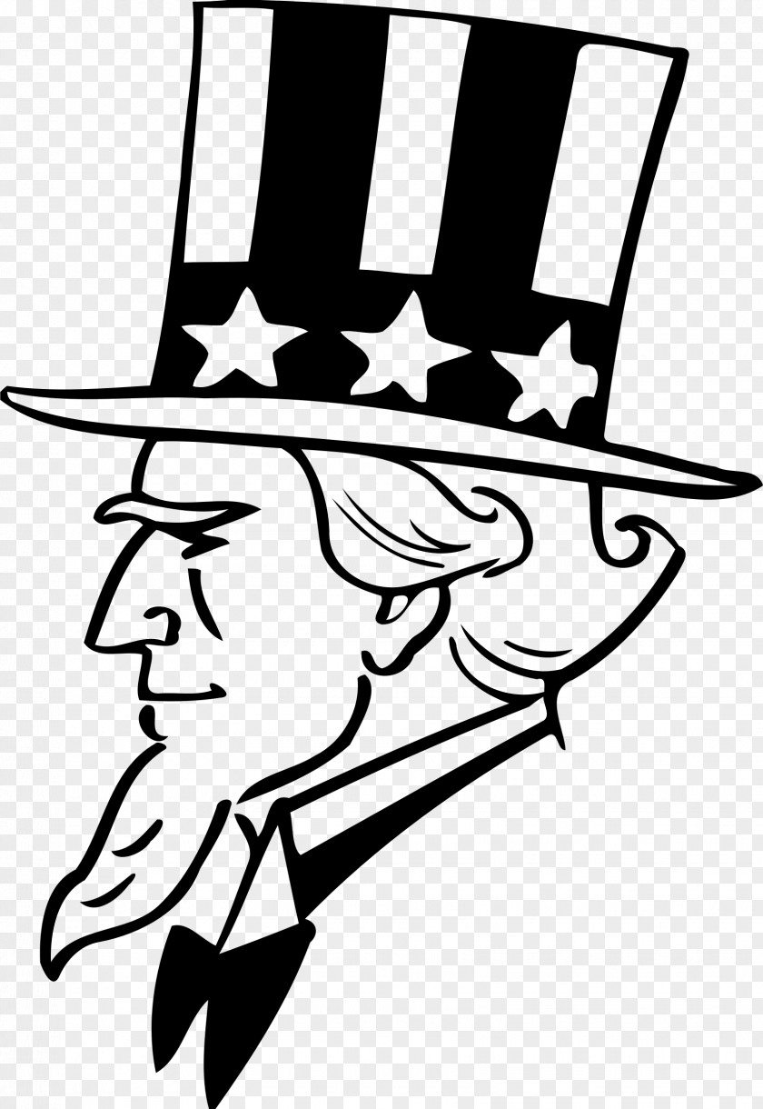 Uncle Sam Black And White Drawing Royalty-free Clip Art PNG