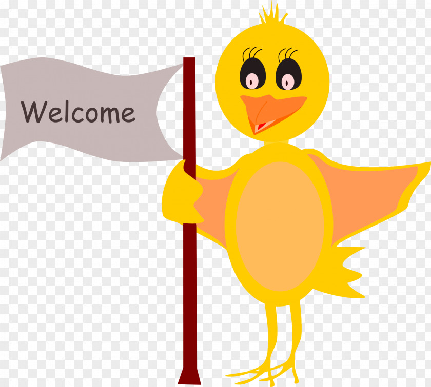 Welcome Tweety Cartoon Clip Art PNG