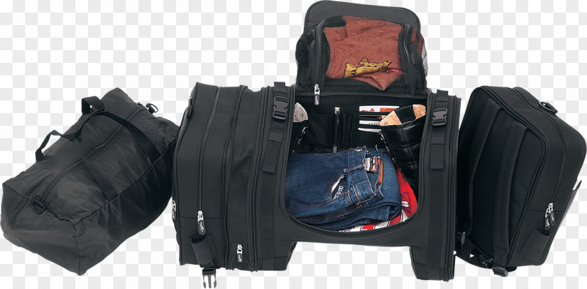 Drag The Luggage Saddlebag Motorcycle Handbag Sissy Bar PNG