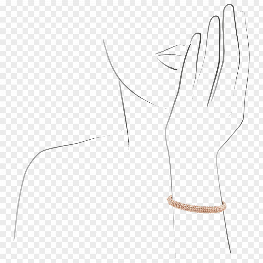 Jewellery Model Thumb Line PNG