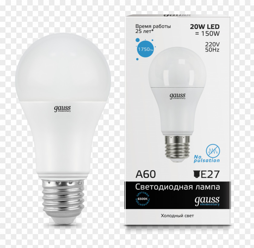 Light Incandescent Bulb Edison Screw LED Lamp PNG