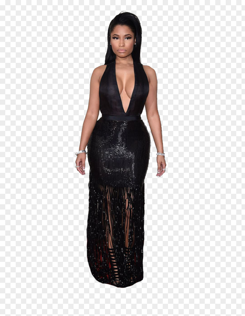 Minaj Little Black Dress Shoulder Gown M PNG