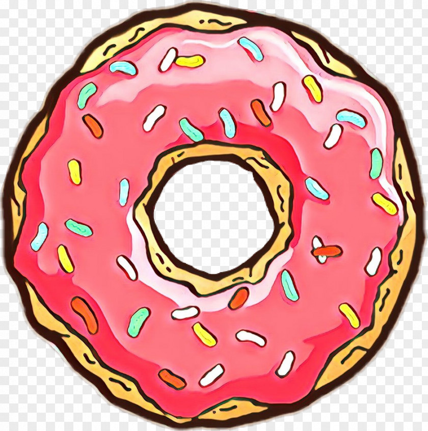 Pink Doughnut Baked Goods Pastry PNG
