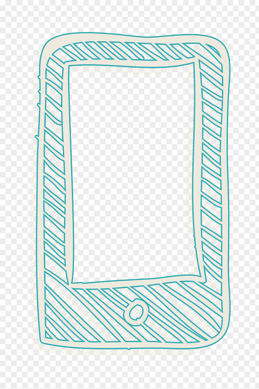 Tablet Computer Sketch Icon PNG