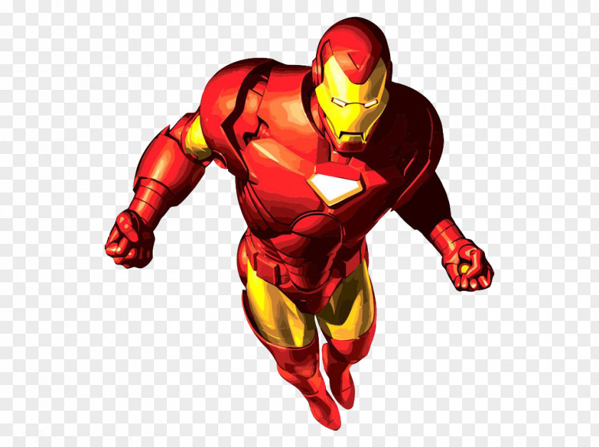 The Flying Iron Man Cartoon Superhero Clip Art PNG