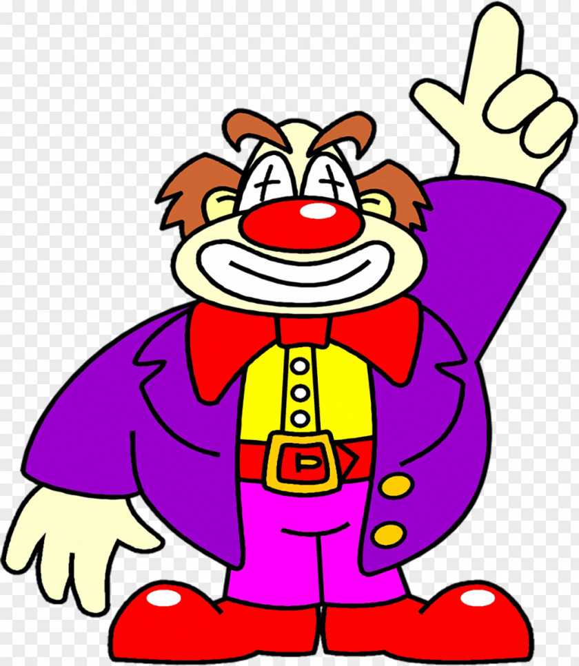 Circus Head Of A Clown Animation PNG