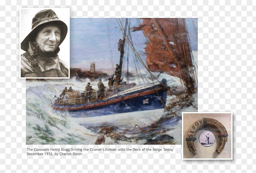 Henry To The Rescue Creature Comforters® Cromer Lifeboat Station Royal National Institution Painting PNG