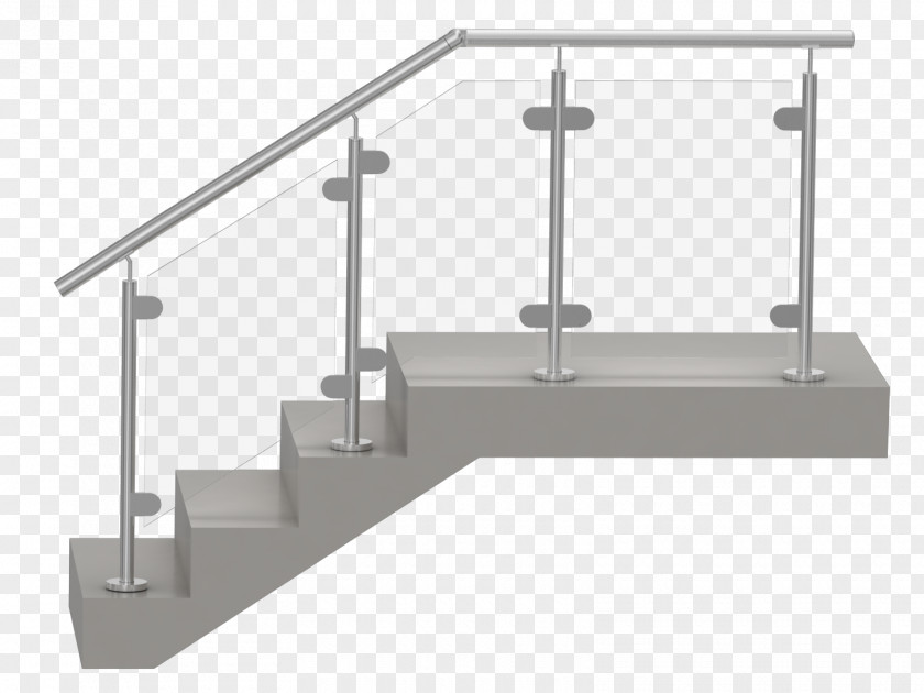 Stairs Handrail Guard Rail Stainless Steel PNG