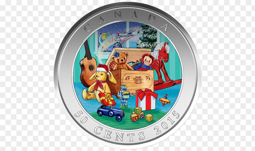 Canada Coin Royal Canadian Mint 50-cent Piece Christmas PNG