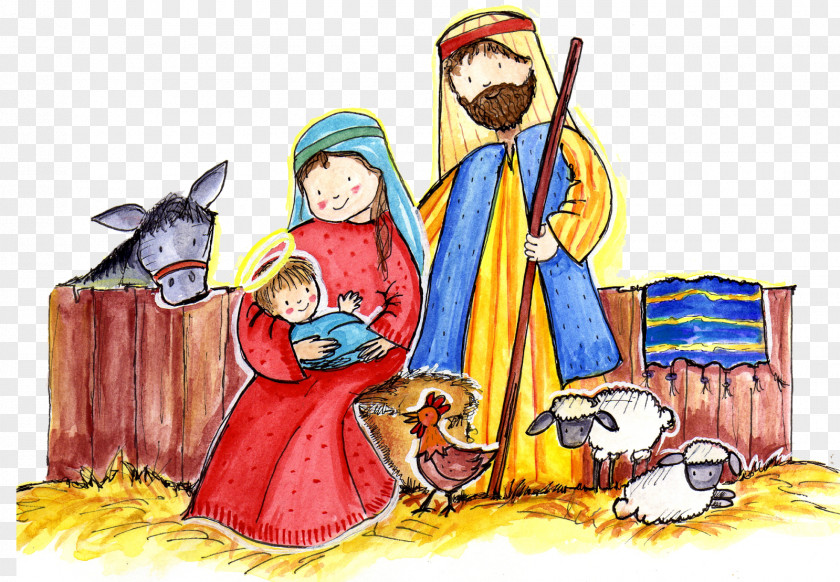 Christmas Manger Decoration Nativity Scene Animaatio PNG