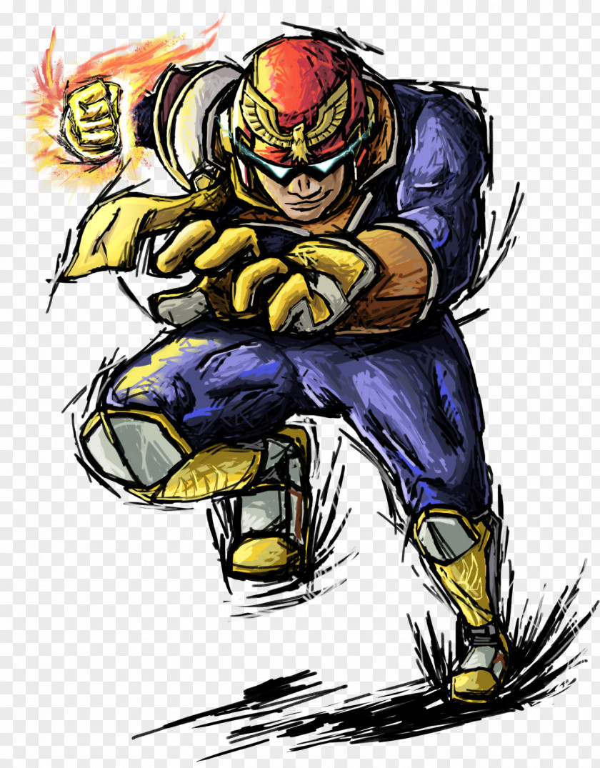 Falcon Captain Super Smash Bros. F-Zero Drawing Video Game PNG