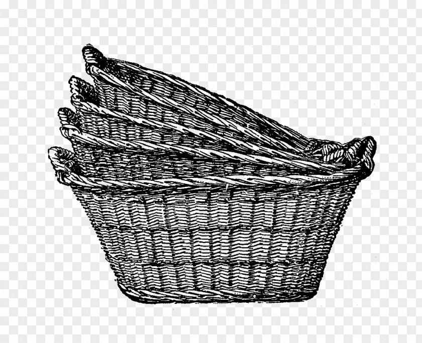 Fresh Stamp Laundry Basket Wicker Hamper Clip Art PNG