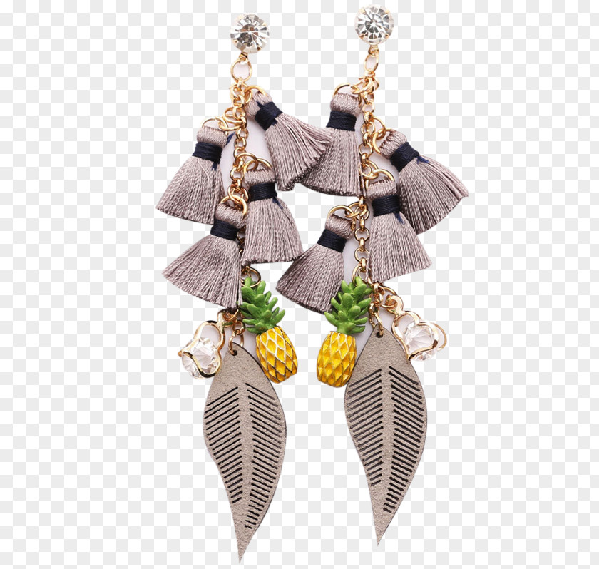 Jewellery Earring Chain Woman Imitation Gemstones & Rhinestones PNG