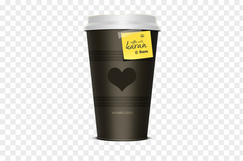 Black Heart Mug Coffee Cup Cafe PNG