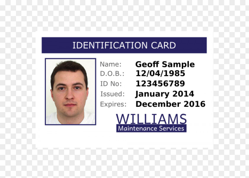 Corporate Id Card Identity Document Photo Identification Template Business Cards Badge PNG