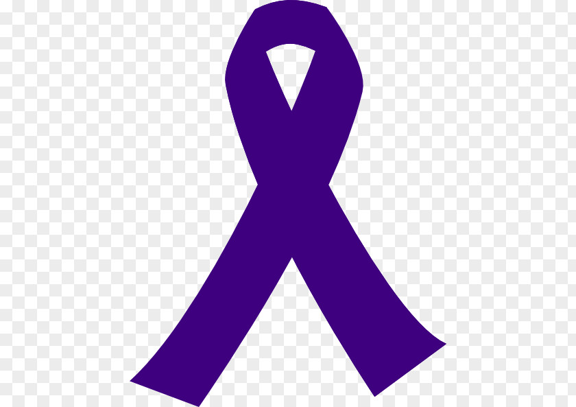 Free Vector Cancer Ribbon Necktie Purple Font PNG