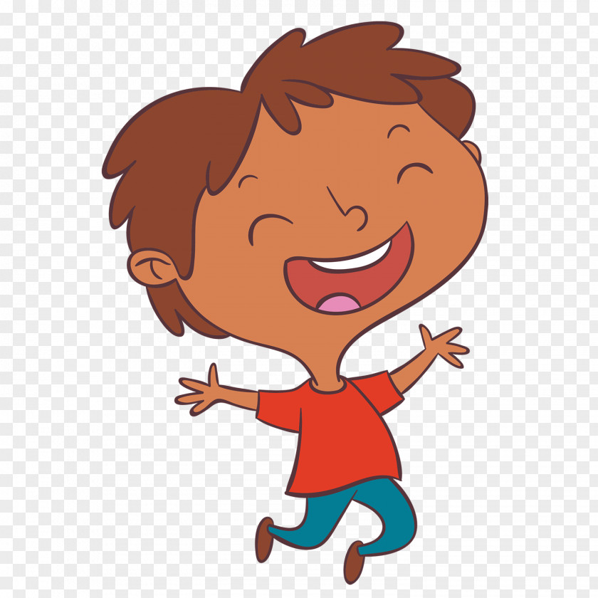 Happy Boy Vector Graphics Euclidean Cartoon Image PNG