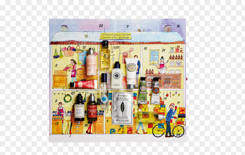 Cosmetics Poster Material Advent Calendars Christmas L'Occitane En Provence PNG