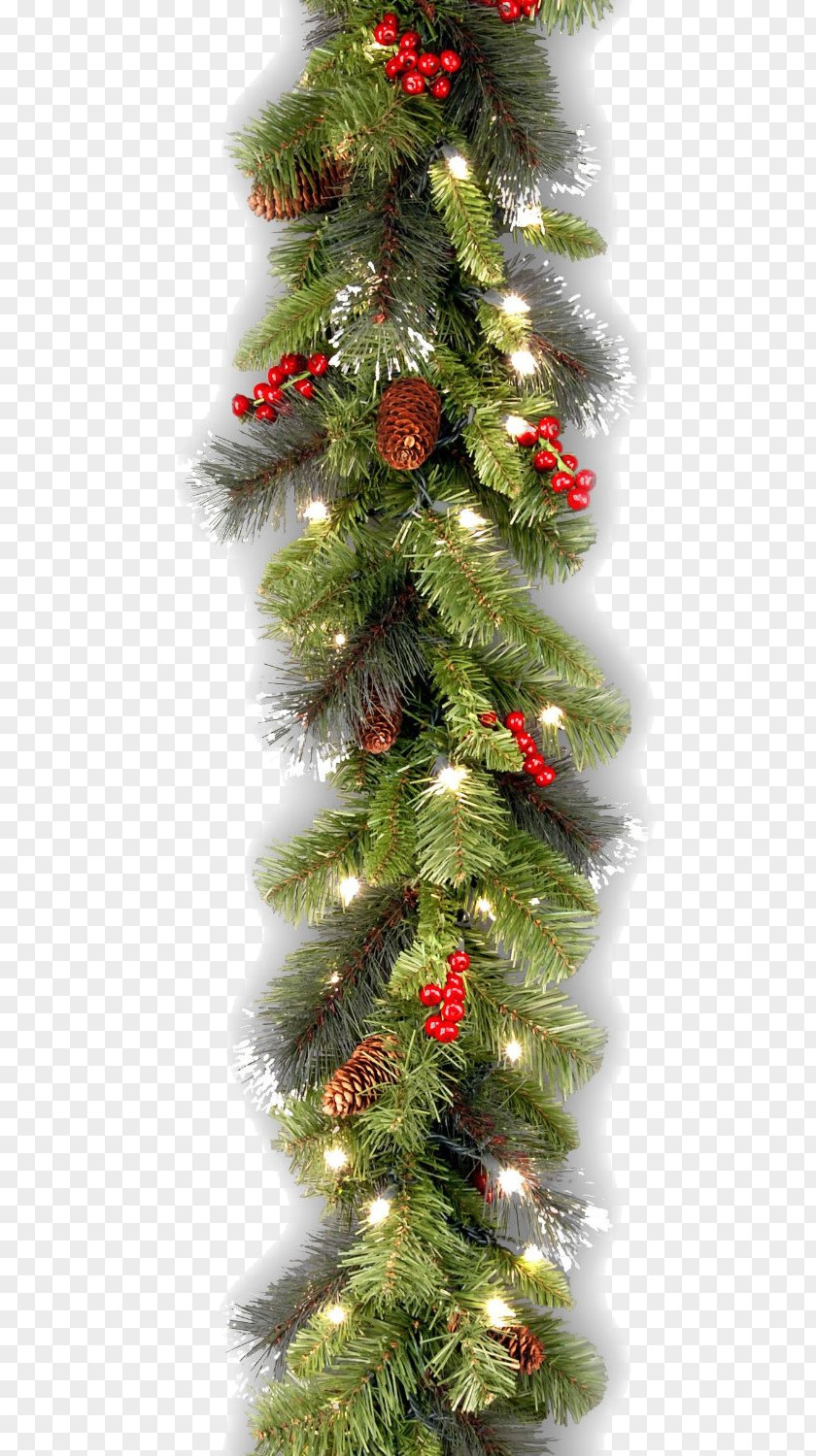 Nevada Pre-lit Tree Garland Artificial Christmas PNG