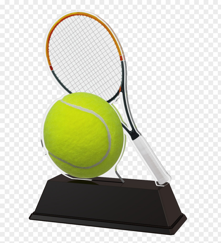 Trophy Tennis Balls Racket PNG