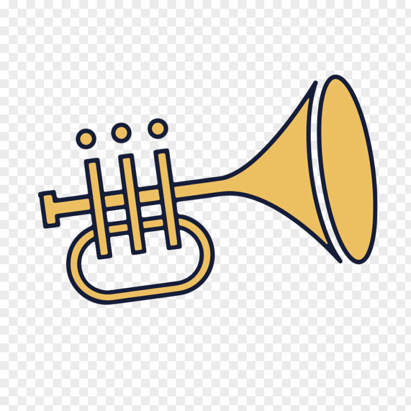 Cartoon Trumpet Clip Art PNG