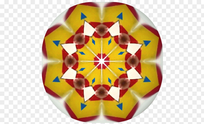 Circle Kaleidoscope Symmetry Tableware Pattern PNG