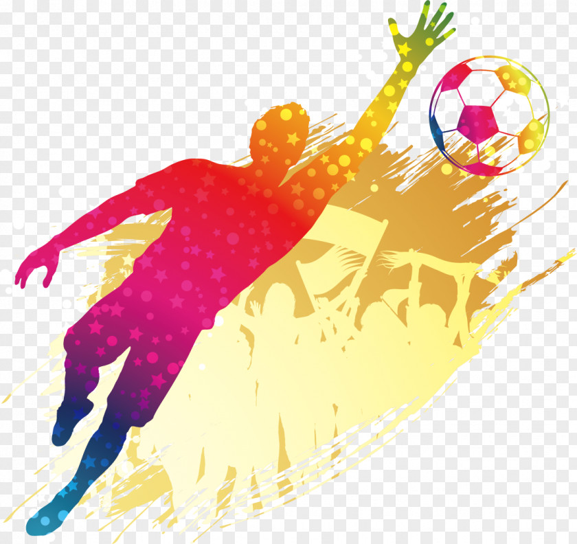 Football Player Silhouette Goalkeeper Poster PNG