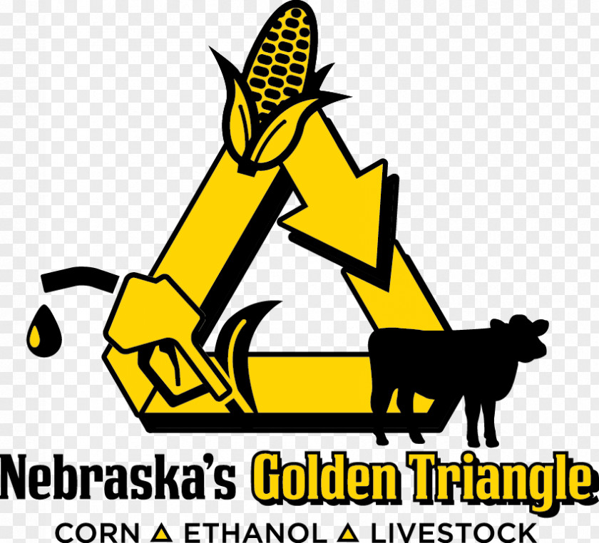 Golden Triangle Denver Ethanol Fuel Distillers Grains Maize Nebraska Corn Board Clip Art PNG