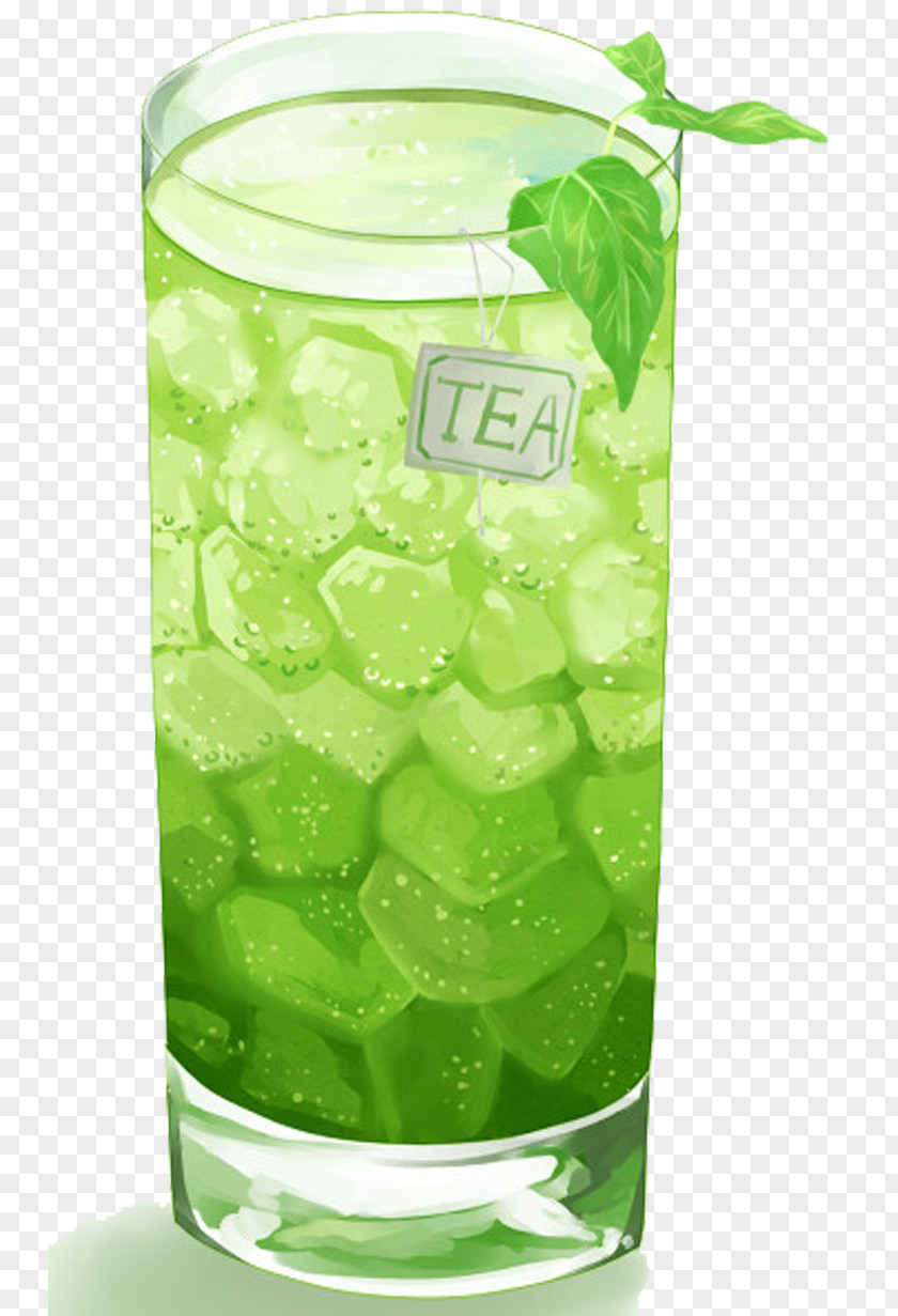Green Tea Illustration Smoothie Water Mint Lemonade PNG