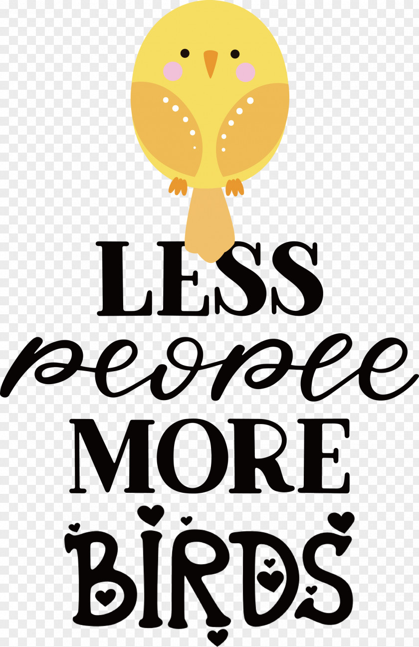 Less People More Birds PNG