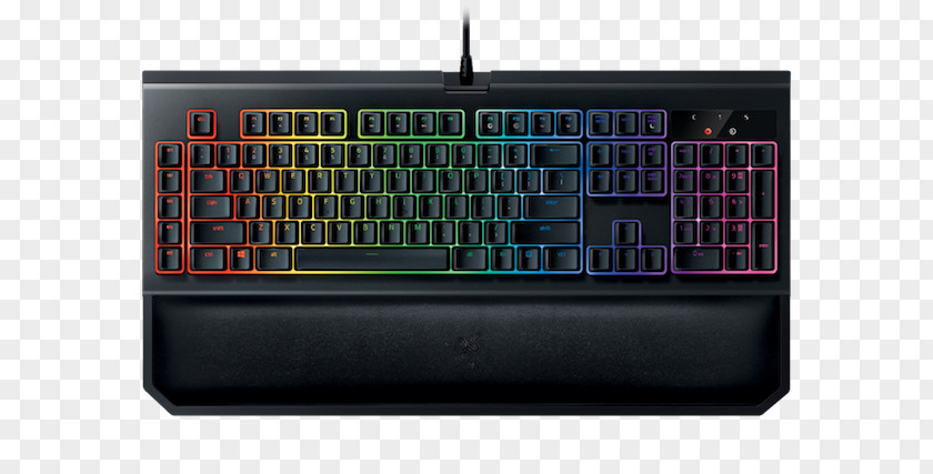 Blackwidow Computer Keyboard Razer BlackWidow Chroma V2 Gaming Keypad RGB Color Model PNG