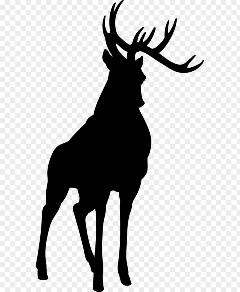 Clip Art Reindeer Silhouette PNG