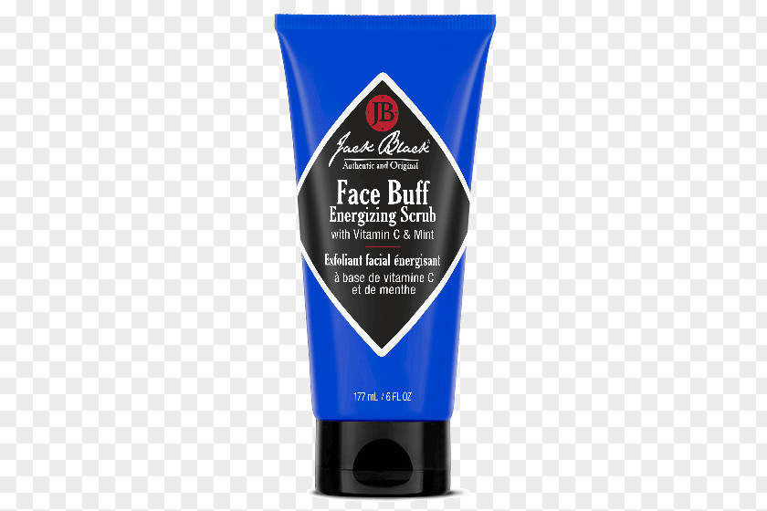 Face Dirt Jack Black Buff Energizing Scrub Exfoliation Cleanser Double Duty Moisturizer PNG