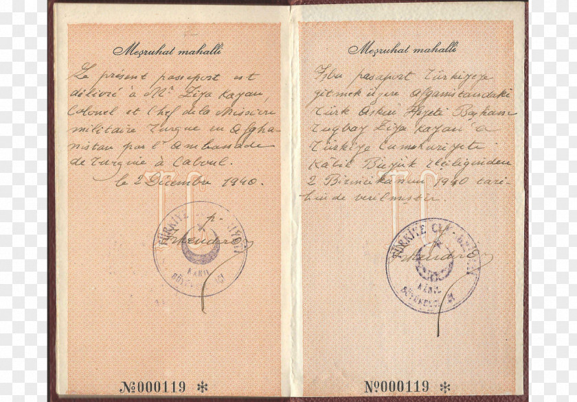 Passport Stamp Document PNG