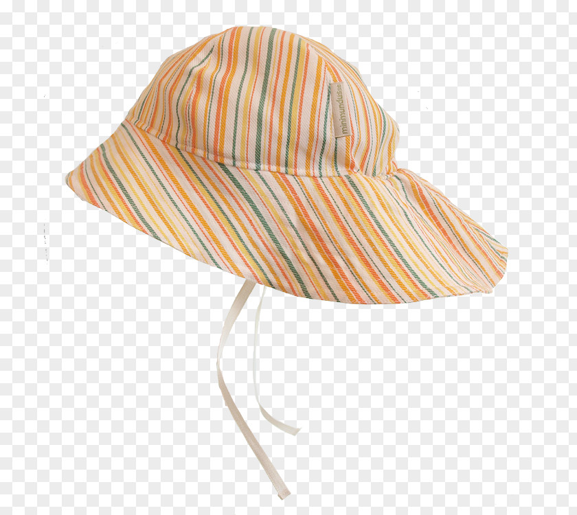 Bak Outline Sun Hat Solhatt Child Orange PNG