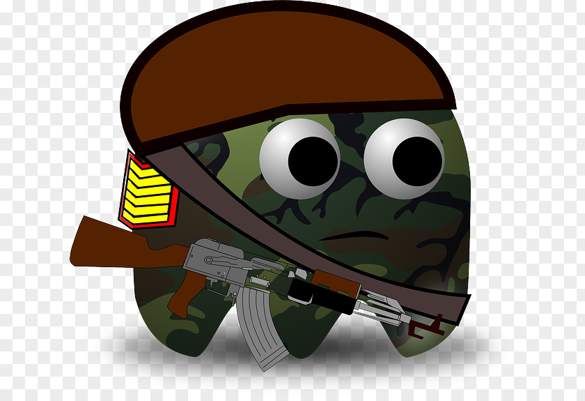 Cartoon Soldier Pac-Man Army Military PNG