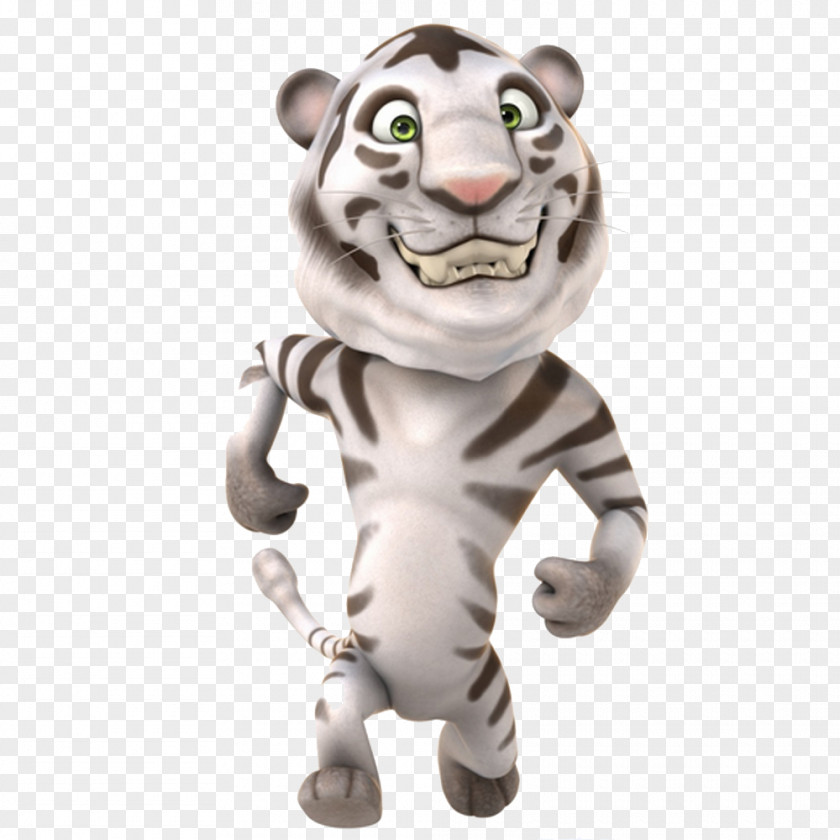 3D Cute Tiger Three-dimensional Space Computer Graphics PNG