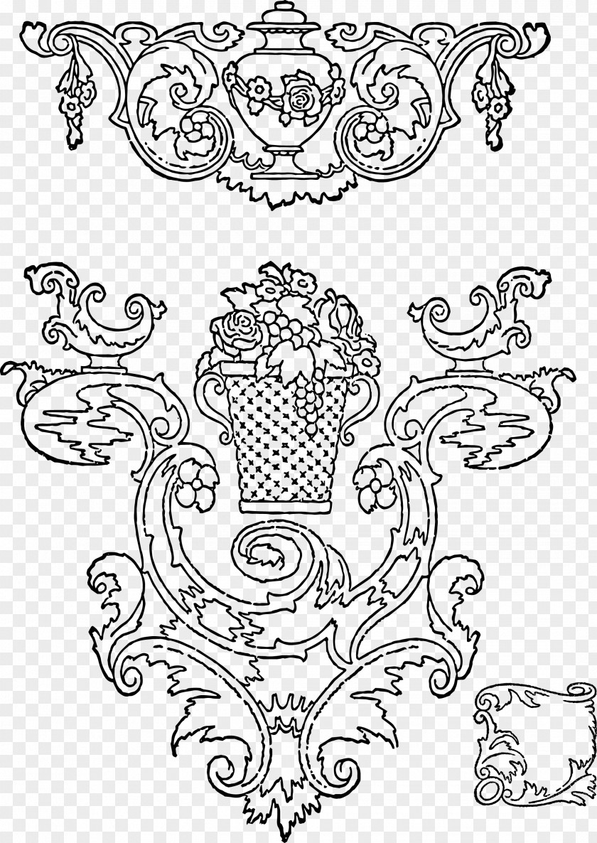 Design Rococo Drawing Picture Frames PNG