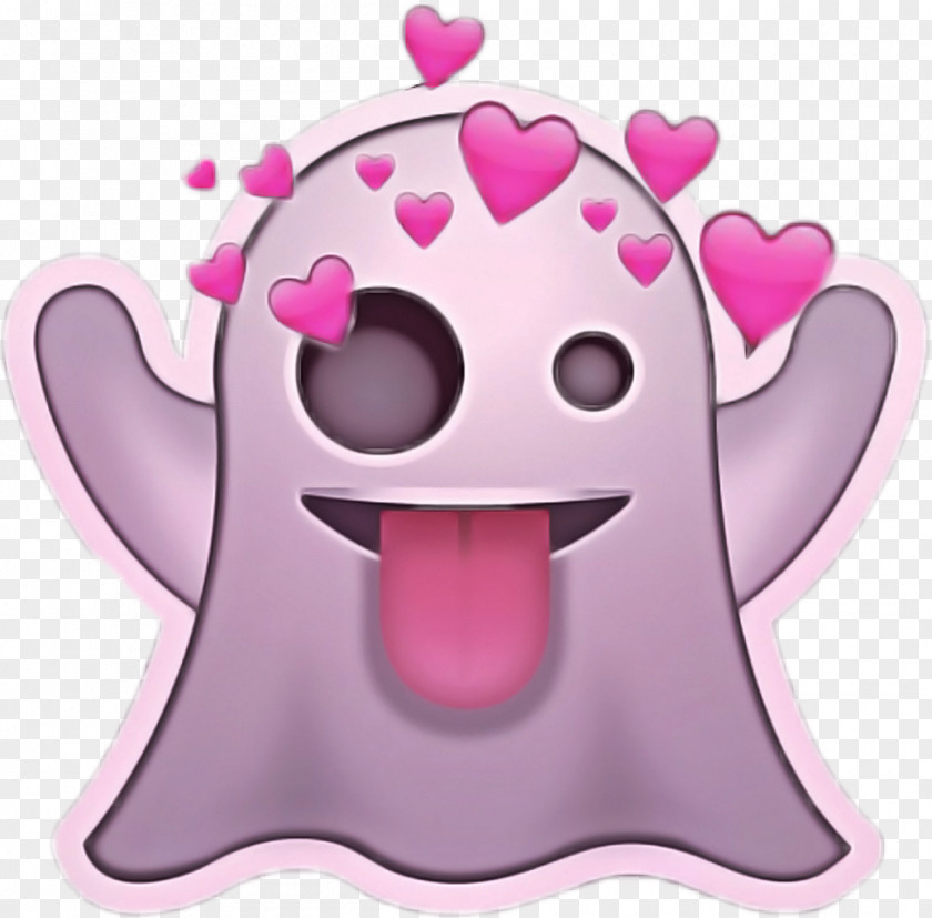 Magenta Animation Emoji Sticker PNG