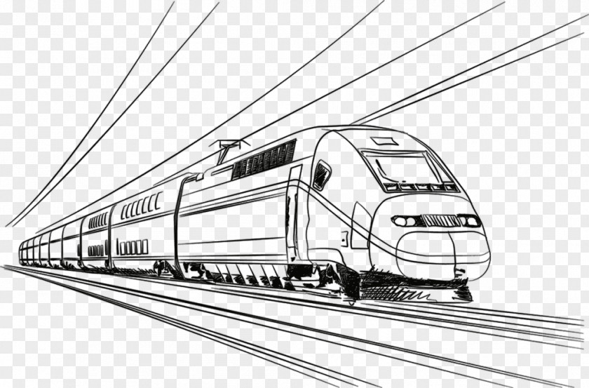 Train Rail Transport Rapid Transit Commuter High-speed PNG