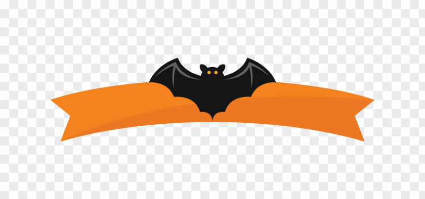 Vector Halloween Ribbon PNG