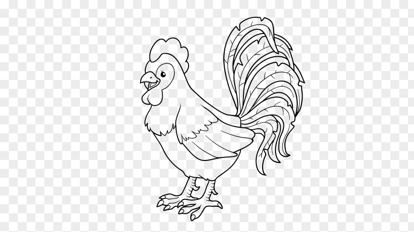 Chicken Coloring Book Drawing Rooster PNG