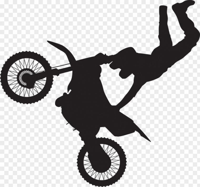 Motocross Freestyle Motorcycle Extreme Sport Wall Decal PNG