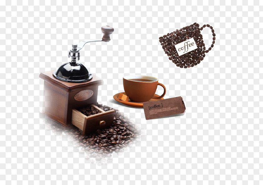 Coffee Beans Espresso Cup Cafe Bean PNG