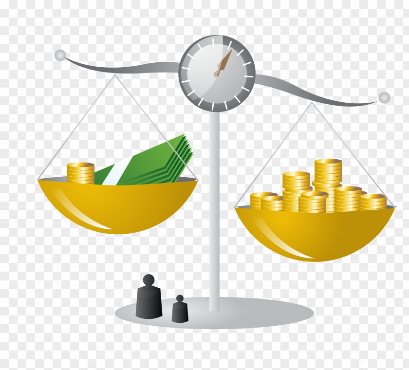 Financial Balance Scale Icon PNG